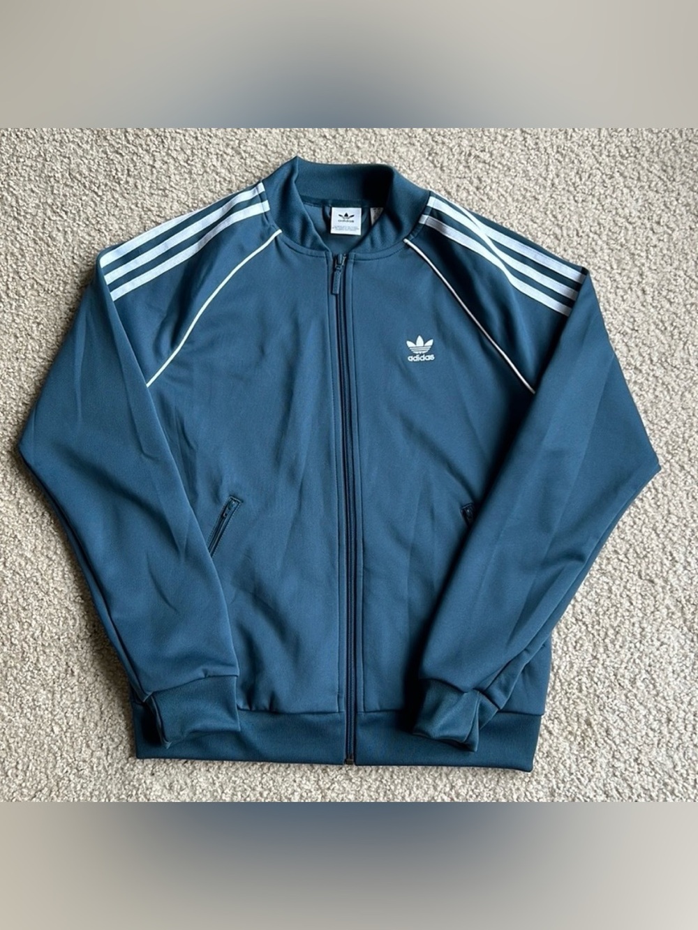 Blue Adidas Track Jacket Sz Small